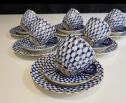 Filiżanka łomonosow siatka kobalt