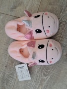 Rozm 35-38 - kapcie dziewczęce, jednorożce, różowe