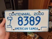 Tablica American Samoa nie USA Meksyk Kanada oryginał tanio