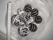 Oryginalne kule dywanowe Vintage x 8 szt.