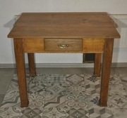 Stary, zabytkowy solidny stół dębowy, rustykalny, antyk