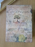 Szkatułka decoupage, drewniana, pudełko na drobiazgi