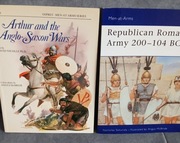 Osprey men-at-arms komplet Rebublican Roman army Arthur and Anglo- Saxon 