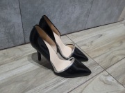 Buty na obcasie czarne czółenka NOWE Vices