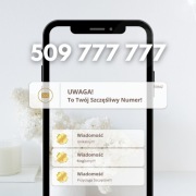 Szczęśliwy Złoty Numer 509 777 777