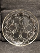 Kryształowa patera / tortownica / półmisek - PRL