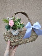 Koszyczek wielkanocny z ozdobą 
