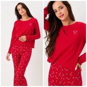 Piżama świąteczna w prążek i w paski św Mikołaja M