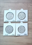 Zestaw 4 monet PRL - 10 zł w holderach