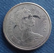 Moneta Kanada 5 centów 1989