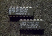 74HCT14 = SN74HCT14  sześć inwerterów NOT _PHILIPS