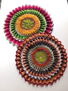 stary romański rumunski koc czerwony pled narzuta vintage retrofredzle