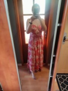 Długa sukienka w kwiaty 