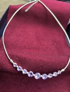 Srebrna kolia, naszyjnik, elegancki naszyjnik