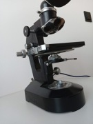 Mikroskop PZO 1255 + akcesoria, obiektywy kontrastu fazowego