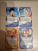 Karty kolekcjonerskie od CHIO - DRAGON BALL Z - 4 SZTUKI