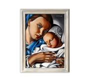 Tamara Łempicka, „Matka i dziecko”, ręcznie malowana kopia, farby olejne
