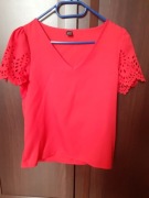Elegancka czerwona bluzka Shein