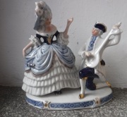 Przepiękna złocona figurka królewska Gräfenthal ZOBACZ