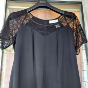 Sukienka   czarna POLYESTER rozmiar 48 (Fokus)