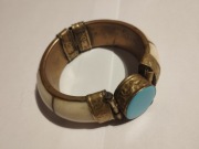 Bransoletka indyjska z elementami rogu bawoła 