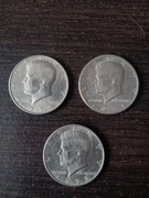 Moneta 1/2 dolara, 3 sztuki