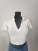 Biała koszulka top firmy Zara używana rozmiar S/36