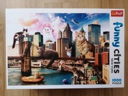 Puzzle Trefl 1000 Koty w Nowym Jorku 