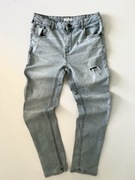 Reserved spodnie jeansowe chłopięce 164 jasne przetarcia