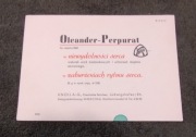 Stara reklama apteka Oleander - Perpurat bibuła do atramentu 