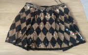Spódnica z cekinami na podszewce, oryginalna