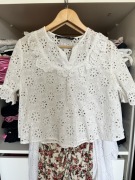 Bluzka ażurowa Zara S