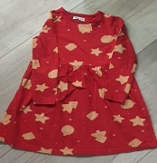 Urocza świąteczna sukienka Sinsay w pierniczki – rozm. 116