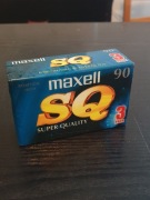 Nowy Trójpak Kaset Magnetofonowych Maxell SQ 90 Type II Chrom Vintage