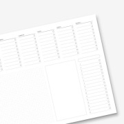 Planer biwuar biurkowy z listą zadań duży format A3 podkład na biurko