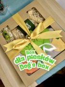 Gotowy box prezentowy z motywem farmerskim naturalnym 36x32cm