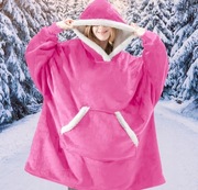 Koc z Rękawami bluza kaptur ciepły