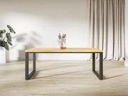 STÓŁ ROZKŁADANY DĘBOWY  RUSTIC NOGI U LOFT LOFTOWY