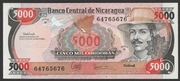 Nikaragua 5000 cordobas 1985 - generał Zeledon - stan bankowy UNC