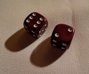 ZESTAW ŚWIETNYCH KOŚCI (KOŚĆ BORDOWA, BORDO) K6 (DWIE 2 SZTUKI)
