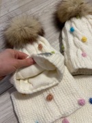 Czapka zimowa 74-80 rękodzieło