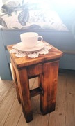 Stolik/Taboret lite drewno handmade eko recykling