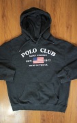 Bluza Polo Club r. L szara z kapturem męska bawełniana przez głowę 