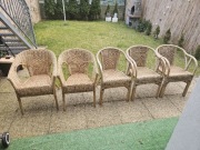 Krzesła ogrodowe rattanowe 
