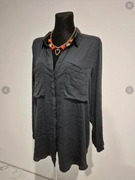 Grafitowa koszula Cubus lekka przewiewna