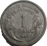 Francja 1 frank z 1945 roku - OBEJRZYJ MOJĄ OFERTĘ