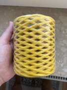 Rafia do szydełkowania żółta 200m