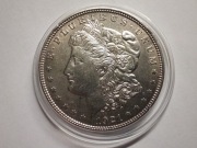 ONE DOLLAR 1921 PHILADELPHIA * USA * Ag.900 * OKOŁOMENNICZE + Z DETALAMI MS