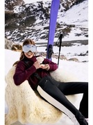 ZARA SKI czarne spodnie narciarskie wodoodporne szelki system RECCO XS