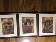 Komplet obrazów przywiezionych z Peru